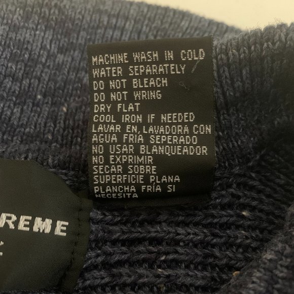 EUC X-treme Gear Vintage 1/4 Zip Blue Sweater Size Medium - Picture 7 of 14